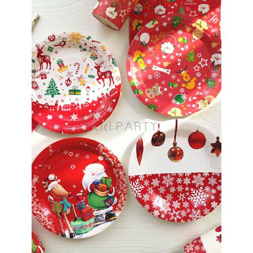 Christmas paper plates Paper cups disposable dinner plates N