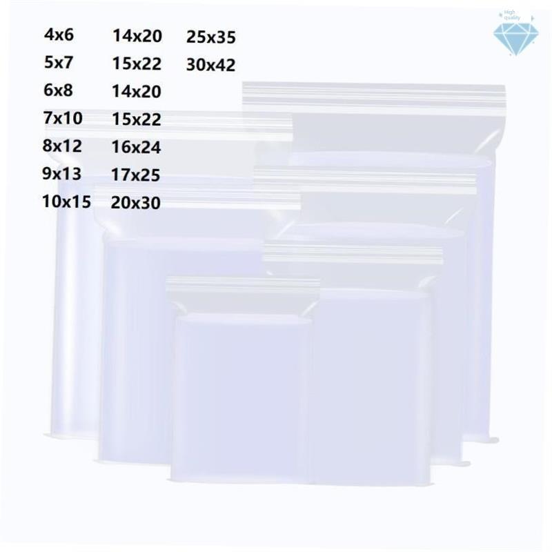 Zip Lock Plastic Bags Transparent Packaging Poly Ziplock Bag