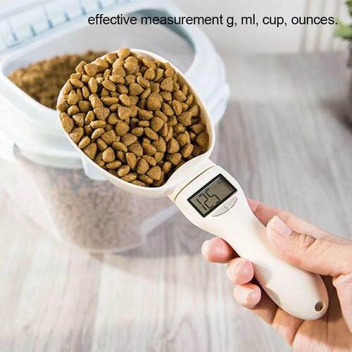 Pet Food Measuring Scoop Electronic Dog Cat Food Measuring C