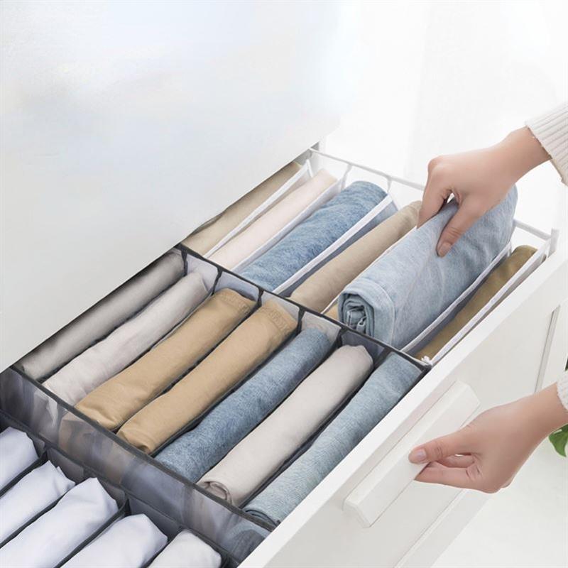 Clothes Organizer Jeans Storage Box Organizer Box Wardrobe C