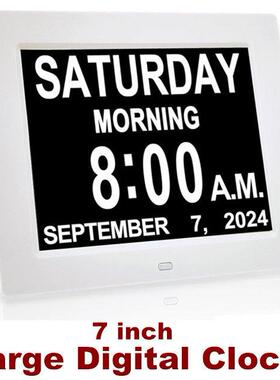 Large Digital Clock for Seniors Calendar Alarm Day Elderly