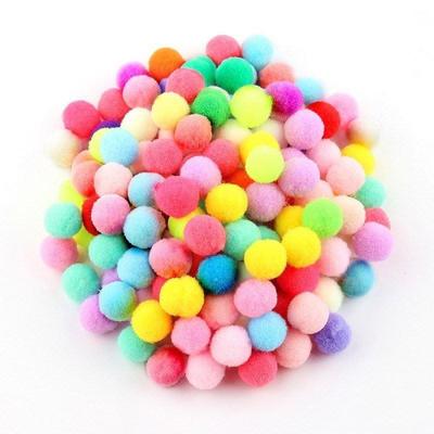 100Pcs 10/15/20/25mm Mini Fluffy Soft Pom Poms Pompoms Ball