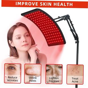 Red Infrared Light Therapy Lamp for Face and Body with Stand