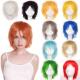 Cosplay White Red BENIHAIR Blue Wig Green Pink Synthetic
