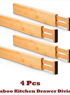Bamboo Kitchen Drawer Dividers Organizers