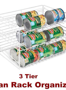 Can Rack Organizer, 3 Tier Stackable Food Storage Dispenser