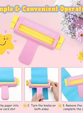 Paper crimper craft tool DIY工具压痕花器爱心瓦楞压纸机滚纸筒