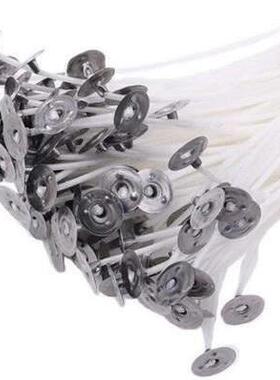 100Pcs/Set Low-Smoke Candle Wicks Cotton Core Waxed Wick 8/1