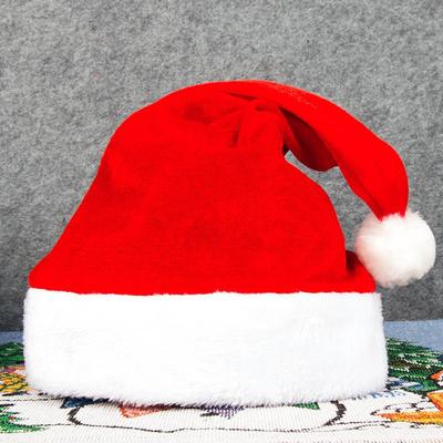 Christmas ornaments red stuffed Santa hat for adult children