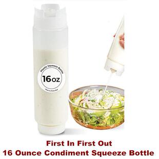 First In First Out Condiment Squeeze Bottle For Sauces