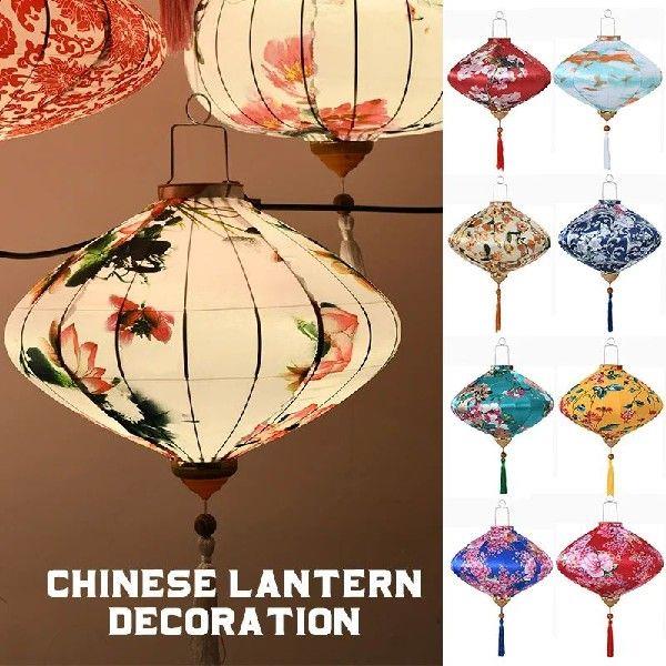 Chinese Style Silk Lantern 12/14inch Ancient Palace Lantern