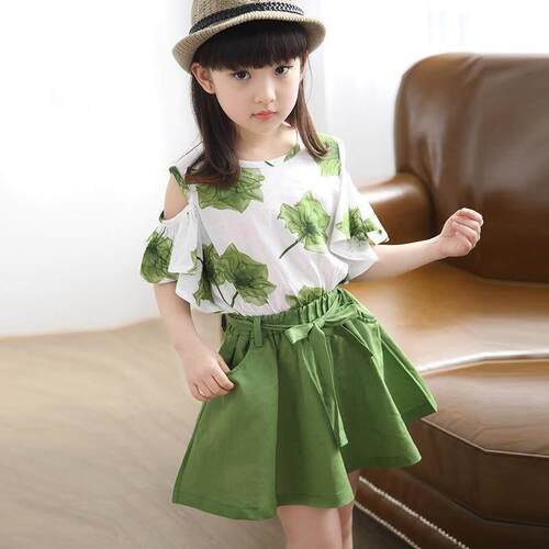 Kids Girls T-shirt Shorts Clothes Baby Girl Summer children