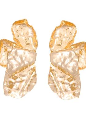 retro Fashion exaggeration Senior sense flower earring花耳钉