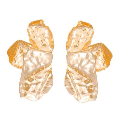 retro Fashion exaggeration Senior sense flower earring花耳钉