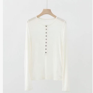 001M6209 天然贝母扣上衣C 扣子不可打开 贝壳扣