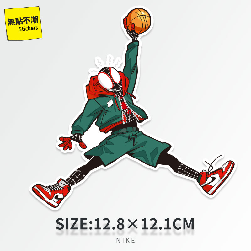 恶搞蜘蛛侠行李箱贴画