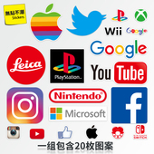 交友社交软件程序笔记本电脑贴纸个性 手机平板行李箱头盔防水贴画