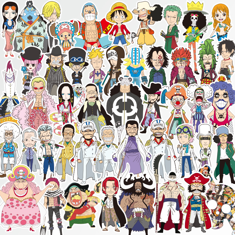 路飞恶搞动漫海贼王贴行李箱贴纸