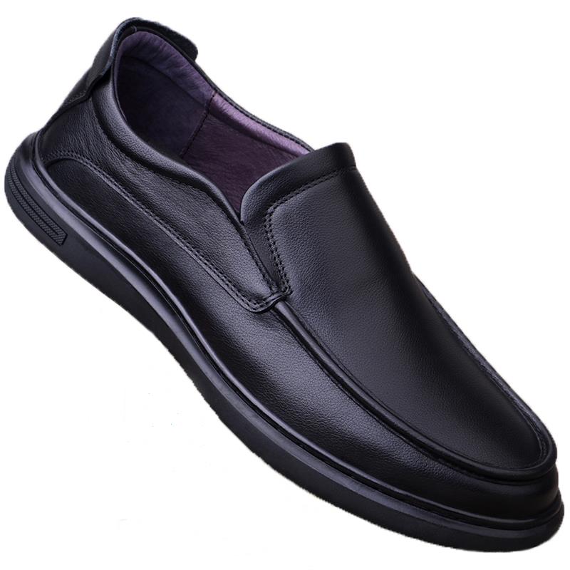 TSMR 新品抢先发~时尚博主自留推荐！头层牛皮防滑厚底乐福皮鞋男