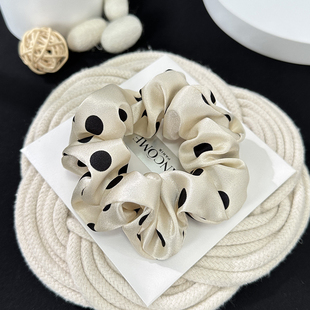 真丝猪大肠发圈女高级感波点桑蚕丝发圈头绳女2026新款 3件8折