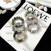 3件8折 真丝发圈女桑蚕丝缎面无痕小肠圈低马尾气质高级感头饰