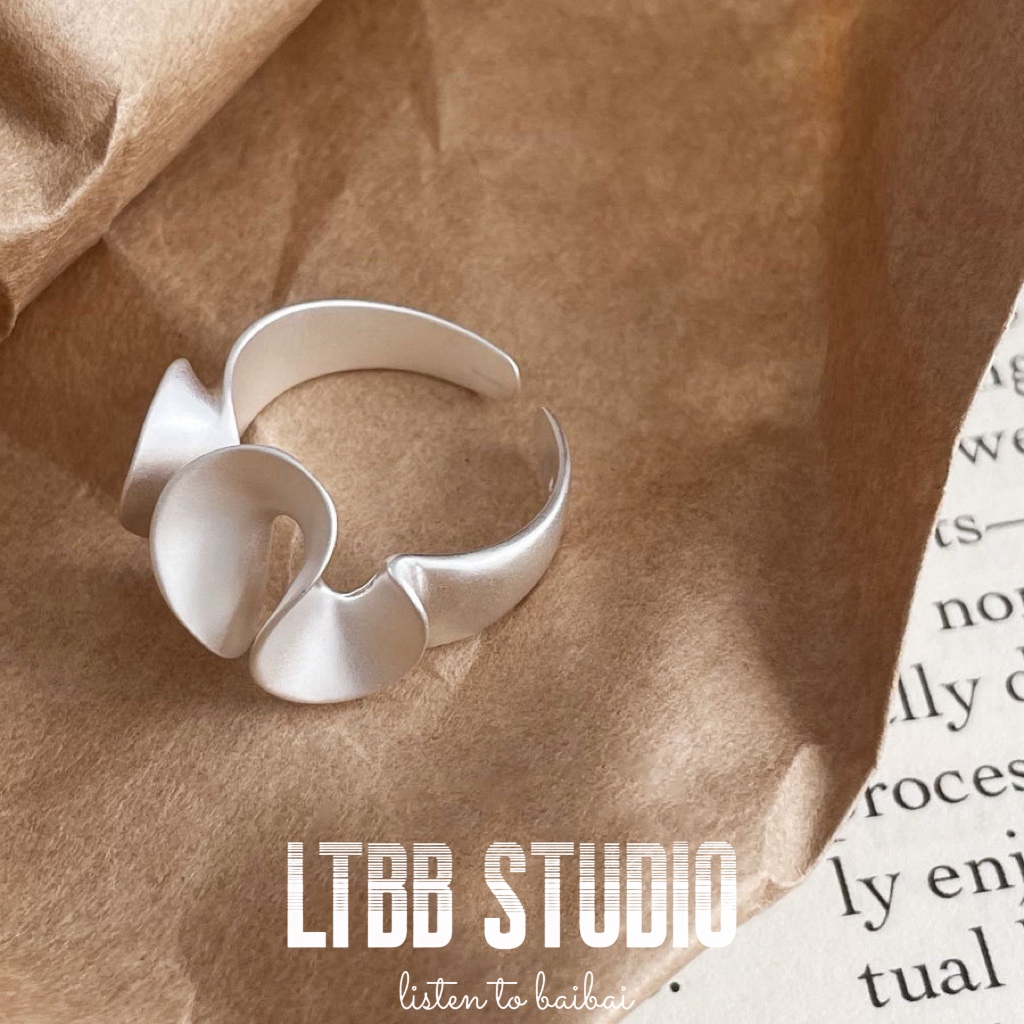 纯银戒指佛罗伦萨风波浪复古