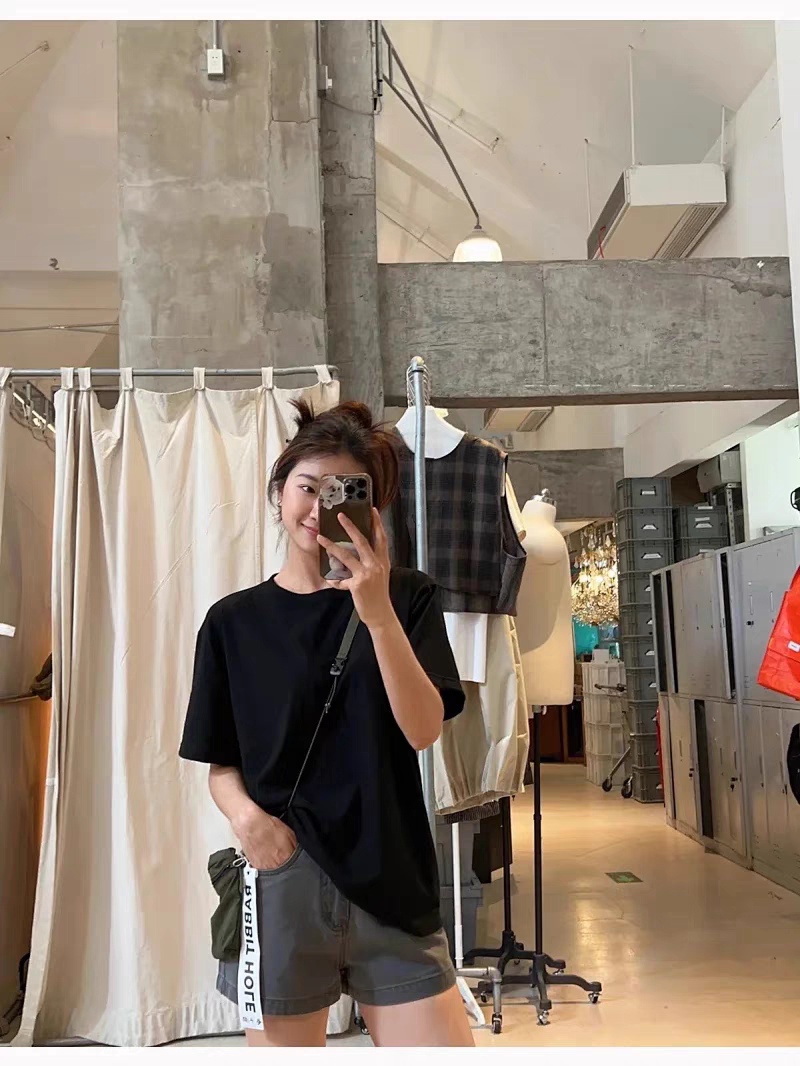 两百多克高质量纯棉 男女都能穿版型很好宽松纯棉T恤短袖T恤情侣