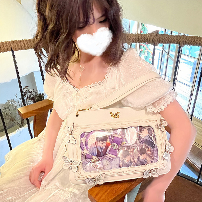 NOLABEL舞蝶痛包 尾金小食量斜挎女包日常通勤手提包包大容量现货