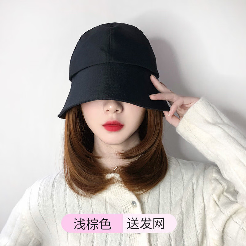 唐妮带假头发的鸭舌帽子假发一体女夏天时尚网红长直发自然逼真全怎么样,好用不?