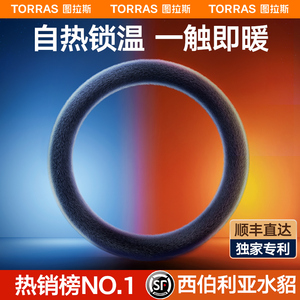 汽车方向盘套冬天毛绒水貂绒把套冬季加热奥迪宝马奔驰特斯拉大众