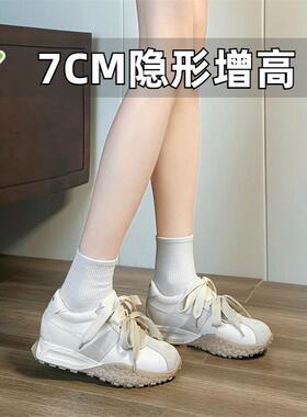 小个子内增高芭蕾风德训鞋女春秋真皮小码女鞋313233厚底阿甘鞋子