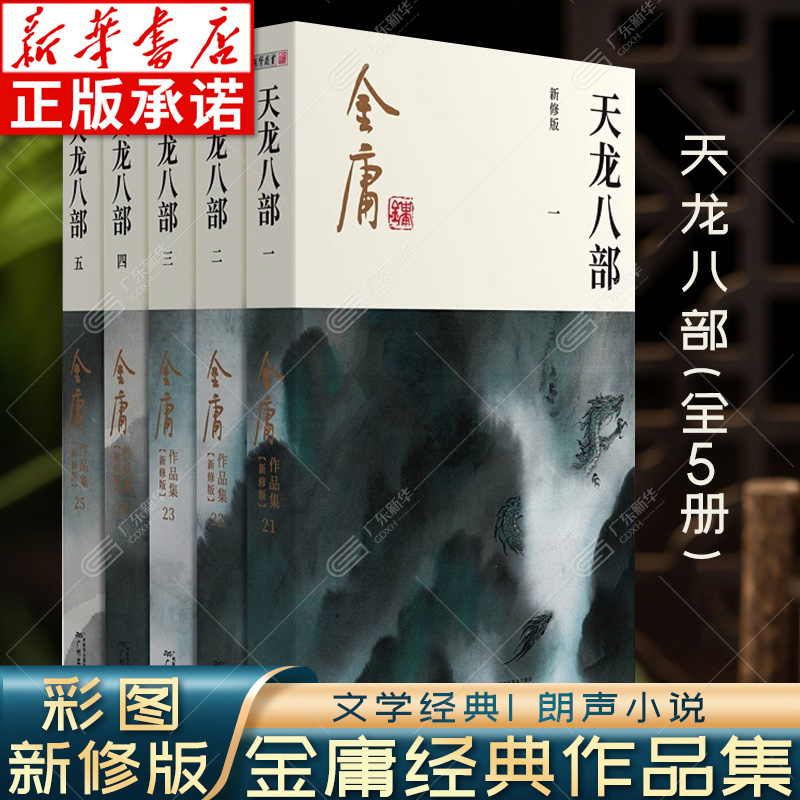 天龙八部金庸武侠小说全集5册
