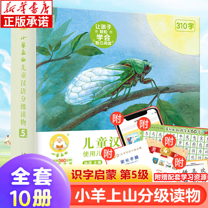 【新华正版】小羊上山第5五级儿童汉语分级读物全套 3-4-5-6岁幼小衔接儿童识字书幼儿园绘本中大班早教学前启蒙训练阅读书 童趣怎么看?