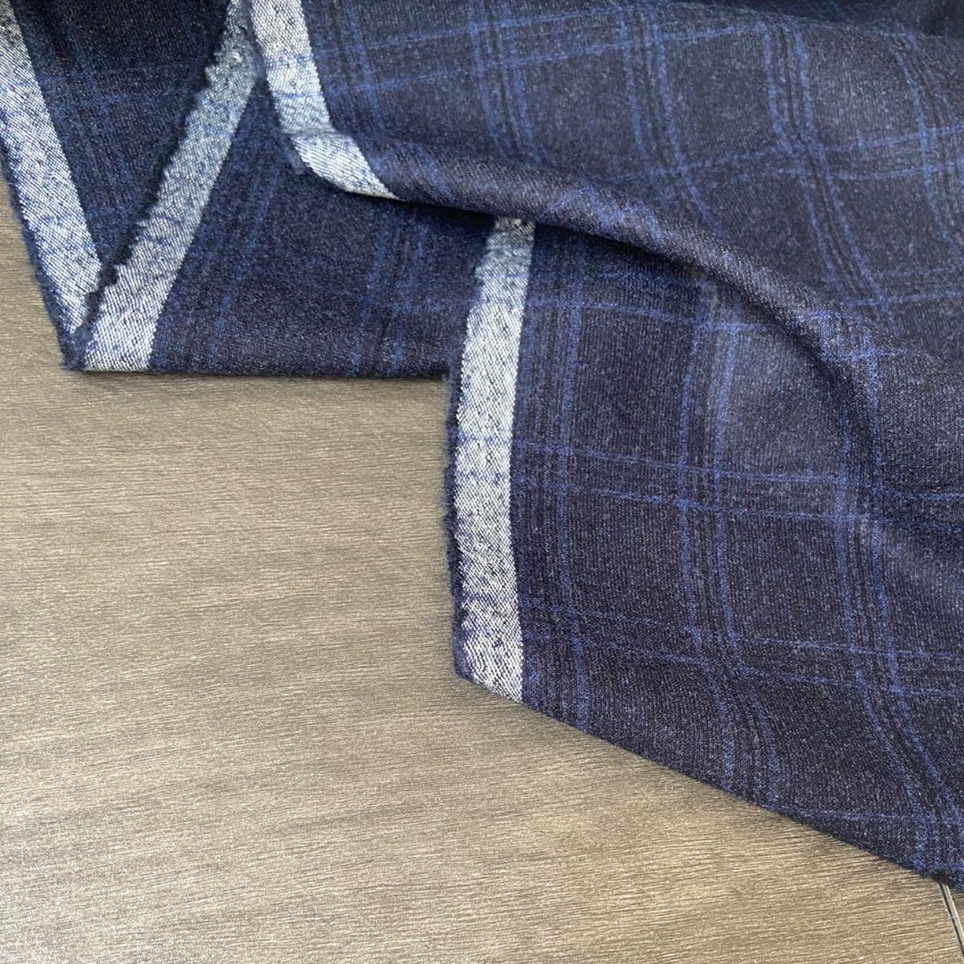 布队reda纯羊毛格子法兰绒布料