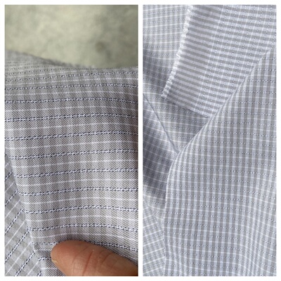 棉涤混纺服饰格纹春夏布料