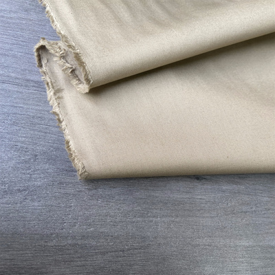 布队卡其色斜纹棉纱卡布料