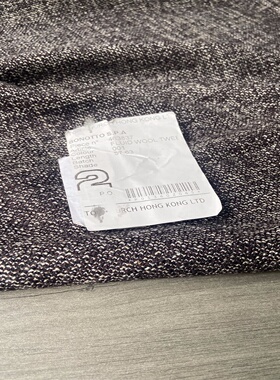 BONOTTO妥妥优质老钱风羊毛100%意大利进口粗花呢秋冬高级布料