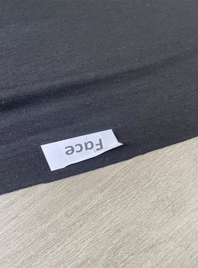 布队纯黑色进口羊毛针织布料