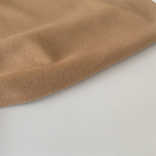 羊绒20%羊毛80%意大利进口驼色顺毛秋冬面料定制大衣外套布料