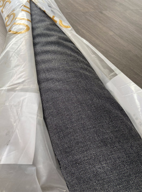 BONOTTO意大利ding级zegna旗下黑灰纯羊毛精纺粗做秋冬高定布料