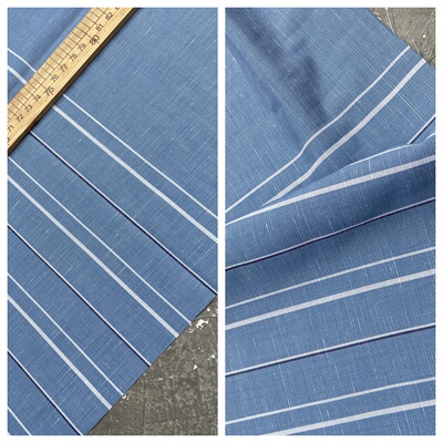 棉涤服饰条纹春夏布料