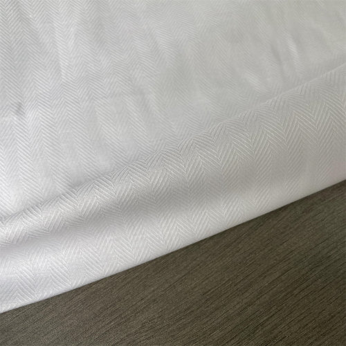 布队日本进口纯棉白色鱼骨面料