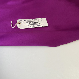 紫色23姆米西班牙进口桑蚕丝真丝塔夫绸廓感时装面料设计师布料