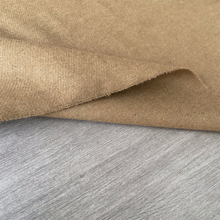 驼色薄型羊毛呢秋冬面料经典设计师西装裤子夹克定制布料