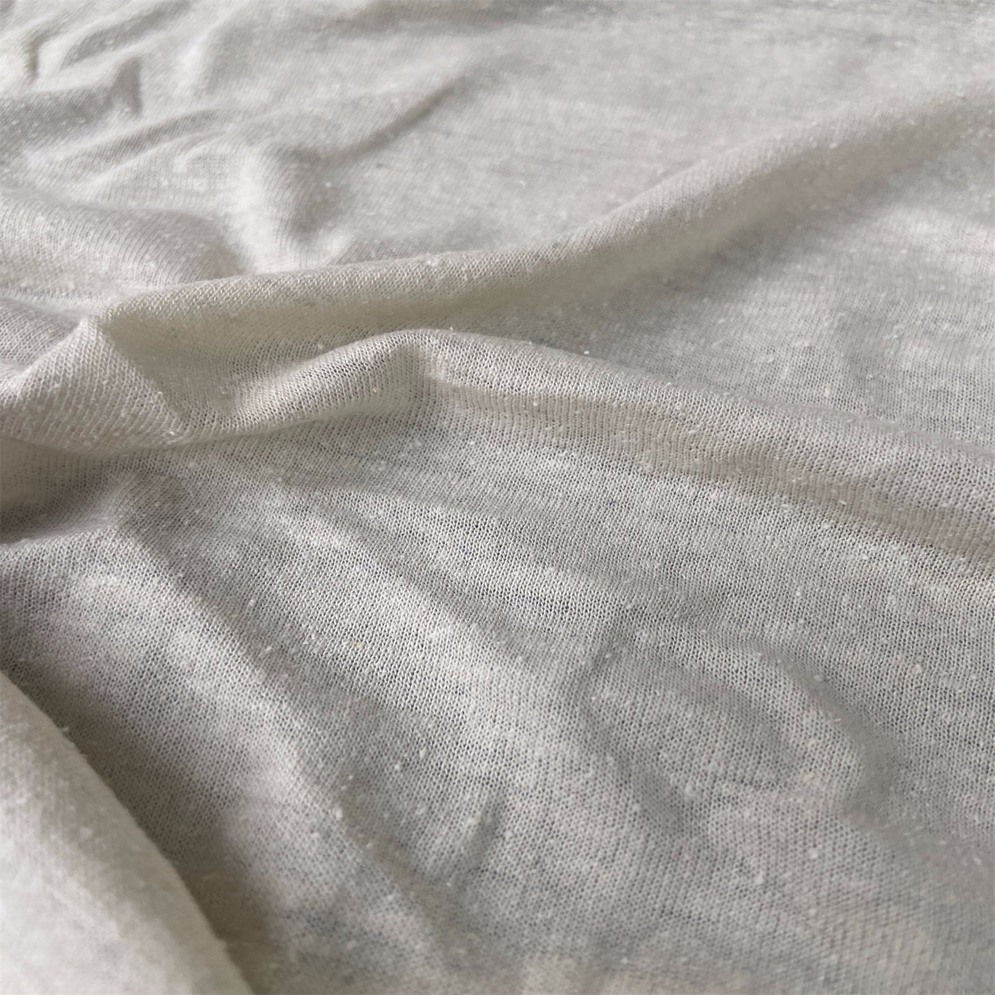 24姆米佛系颗粒感疙瘩真丝针织微弹力面料定制T恤打底衫布料
