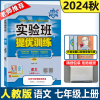 预售包邮 2024秋新 初中实验班提优训练七年级语文上册人教 初一7年级同步练习册RJ版单元提优卷阅读理解基础专项训练辅导资料书