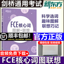 现货包邮 新东方 FCE核心词图解+联想巧记速练 俞敏洪 fce核心词汇单词图解 剑桥小学英语考级通用考试备考资料模拟练习书 FCE单词