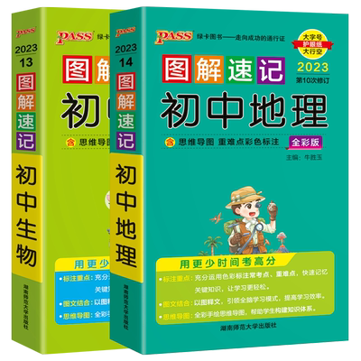 2026版图解速记初中小四门通用版