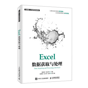 包邮 人民邮电出版 Excel数据获取与处理 张良均 社 杨怡滨 正版