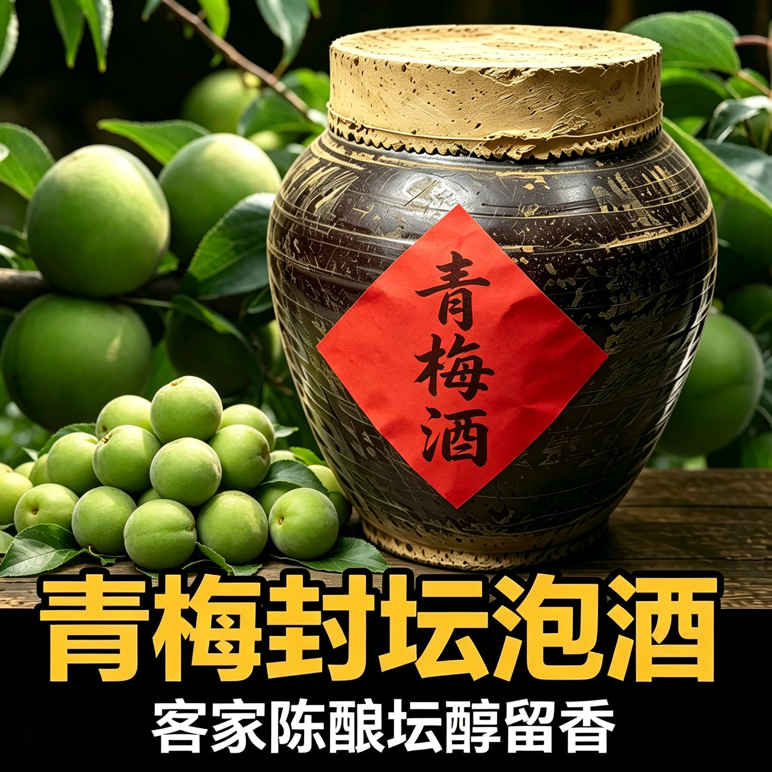 青梅拐枣桑葚地窖酒40度10斤